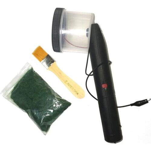 ABS Mini Static Grass Flocking Applicator with Antiskid Handle for DIY Scenic Modelling Sand Table