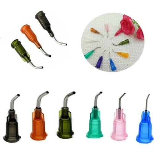 10Pcs Mixed Bend Bent Dispensing Blunt Stainless Steel Needle Tips Steel Tips Syringe Needle14G/18G/20G/21G/22G/23G/25G/27G/15G