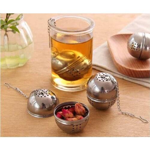 Stainless Steel Tea Infuser Sphere Locking Spice Ball Strainer Mesh Infuser Tea Filter Strainers Kitchen Accessories Locking