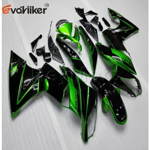 Motorcycle Fairing hull for 650R ER6F 2009 2010 2011 green ER 6F 09 10 11 ABS plastic motor panels kit black