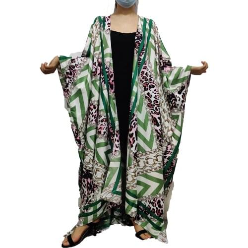 Causal Printed 2021 Free Size Swimwear MANDARIN KIMONO For Lady Dashiki Muslim jellaba femme For Lady