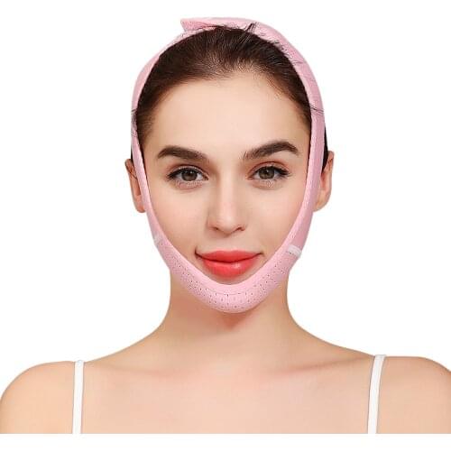 Adjustable Facial Slimming Bandage Thin All Face Band Breathable Face Liftup V Shaping Elastic Mask Double Chin Reducer Strap