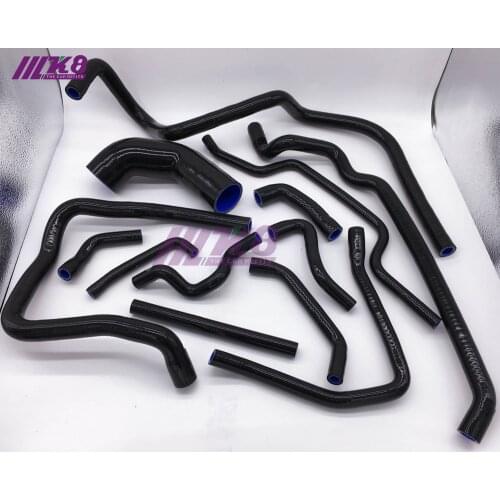 Silicone Radiator Hose Fit For VESPA GTS300 (13 PCS) red/blue/black