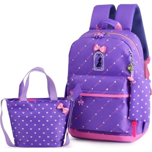 Mochila Kids Travel Backpack Cute Shoulder Bag Children School Bags Teenagers Girls Printing Rucksack School Backpacks 3Pcs/set