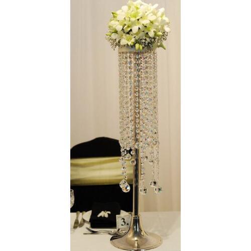 Wedding Centerpiece / Table flower 70cm Tall * 18cm Diameter with bead strands Wedding prop