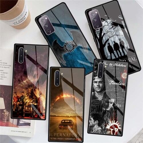 Supernatural SPN Dean And Sam Glass Phone Case for Samsung Galaxy S21 S20 FE S10 Note 10 20 Ultra 5G 9 S9 Plus S10e Cover Coque