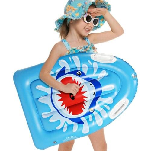 Heavy Duty Inflatable Folding Body Board with two handles Lightweight Swim Pool Kickboard Float