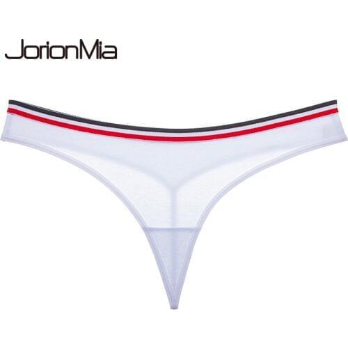 Panties High Quality Summer 2018 G-string Women Elastic Underwear Girls Sweet Color Lady Transparent Underwear Thong D2653