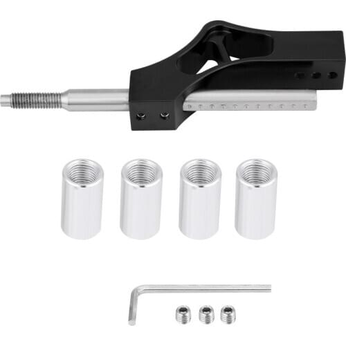 High Quality Car Stainless Steel Adjustable Height Lever Extension For Manual Shift Knob Easy To Install No Color Fading