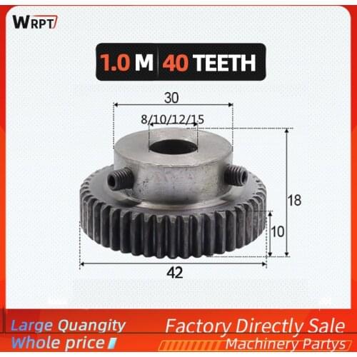 1Pcs 1mod 40 teeth 8/10/12/15mm 1M40T Motor Pinion Gear for RC Car Brushed Brushless Motor