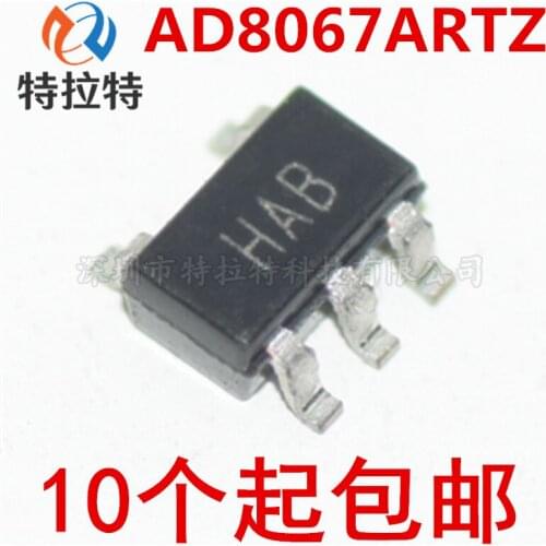 10pcs/lot AD8067ARTZ AD8067ART SOT23-5 Operational Amplifier Hab Brand New & Original