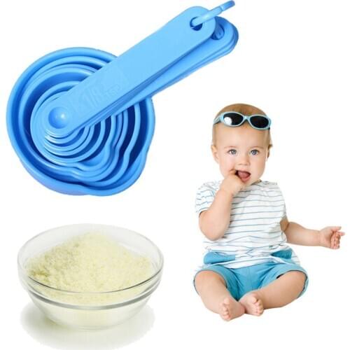 11pcs Colorul Measuring Cups Measuring Spoon Scoop Silicone Handle Kitchen Measuring Tool Accessories Cucharas Medidoras Cocina