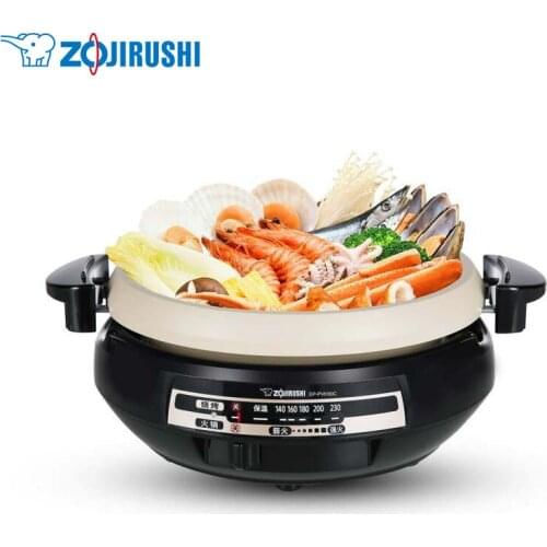 220V Multi-function Two-flavor Hot Pot Electric Hot Pot 4.8L Household Electric Frying Pan, Electric Steamer Electric Cooker