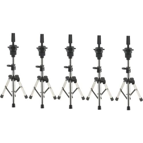 5 Pieces Mannequin Training Head Tripod Holder Manikin Head Rack Accessory