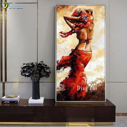 5D DIY Diamond Painting Abstract African Woman Oil Paintings Mosaic Sexy Black Woman Embroidery Cross Stitch Portrait Pattern