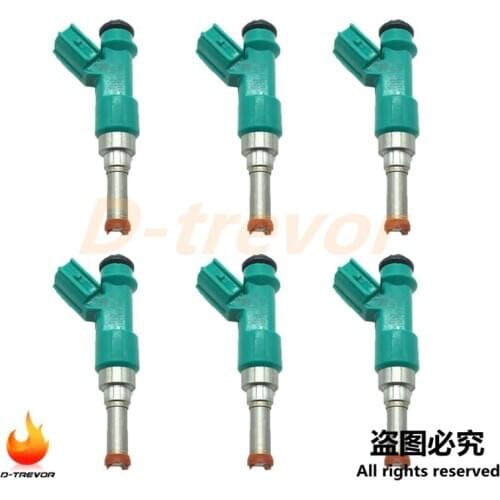 6Pcs Fuel Injector 23250-31090 For Toyota Camry Highlander Sienna Lexus RX450h RX350