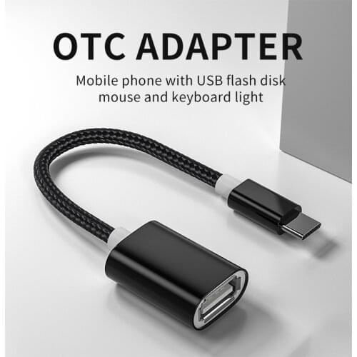 KEBISS USB C to USB Adapter OTG Cable USB Type C Male to USB Female Cable Adapter for MacBook Pro Samsung xiaomi Type-C Adapter