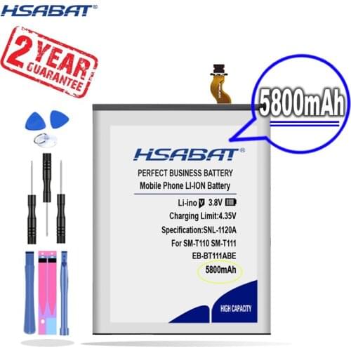 New Arrival 5800mAh EB-BT111ABE EB-BT115ABC Battery for Samsung Galaxy Tab Tablet 3 Lite 7.0 3G SM-T110 T116 T115 SM-T111