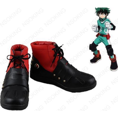 Anime My Hero Academia Boku no Hero Akademia Izuku Midoriya Cosplay Shoes Anime Boots