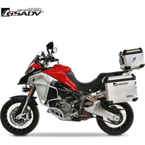 For DUCATI Multistrada 1260 Enduro Top Case Motorcycle Aluminium Side Boxes Suitcase Steel Rack