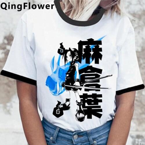 Shaman King tshirt summer top women white t shirt kawaii harajuku kawaii print tumblr top tees t-shirt couple clothes aesthetic