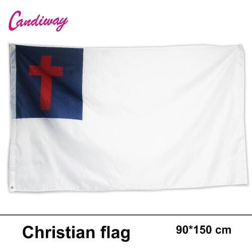 Christian Flag Christianity Cross Banner Church Pennant New Outdoor 3x5 FT