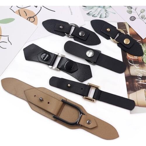 Button button monopoly windbreaker coat button high-end leather metal buckle sweater coat windbreaker belt leather buckle