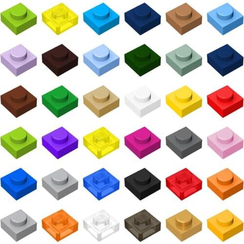 Little Builder 3024 MOC Thin Figures Bricks 1x1 Dots 20pcs Building Blocks DIY Pixel Painting Materials Toys for Children Gift