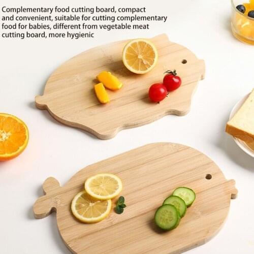 Creative Wood Cutting Board for Baby Food Bamboo Chopping Board Block Pizza Sushi Bread Fruit Tray Kitchen Tools