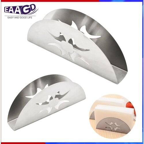 Kitchen Tools Napkin Holder - Stainless Steel Cloth Serviette Holder Dispenser Paper Mail Holder Organizer