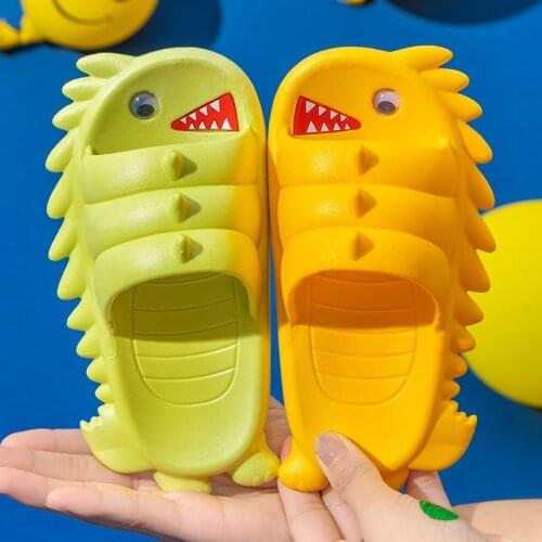 Summer New Version Of Cute Cartoon Shark Children Slippers Bathing Home Men And Women Sandals Summer