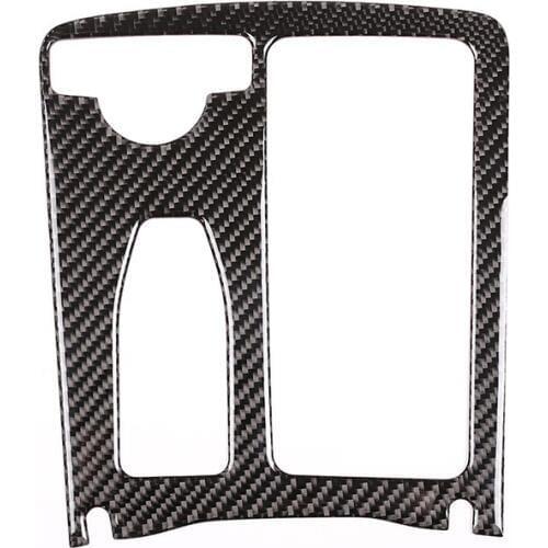 Real Carbon Fiber For Mercedes Benz C Class W204 C180 C200 C260 2007-2013 Car Central Console Cup Holder Frame Trim Stickers