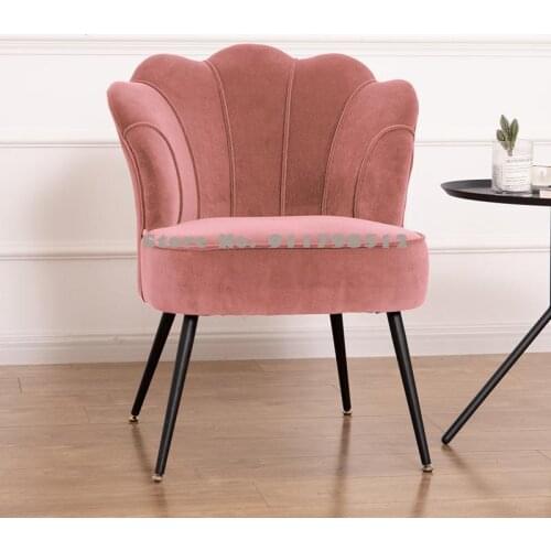Nordic light luxury single sofa chair modern minimalist creative negotiation chair bedroom balcony casual makeup dressing chair