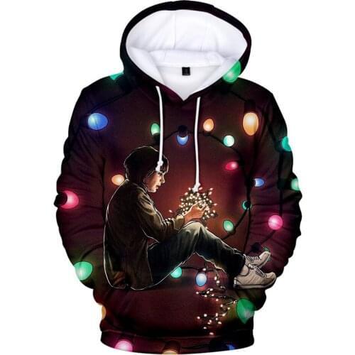 New Stranger Things 3 Hoodies Men/Women Casual Hip Hop 3D Hooded Sweatshirts Mens Trendy Fashion hoodie Spring Winter Cap Coats