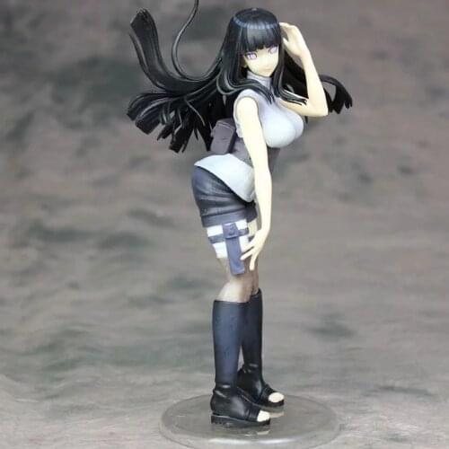 NEW 21cm Shippuden Hyuga Hinata Standing Ver. Anime PVC Action Figure Collection Model Toys Doll Brinquedos