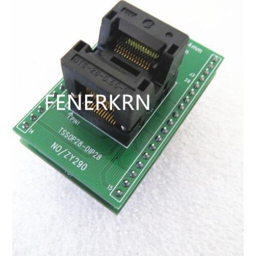 Opentop TSSOP28 ZY290A IC Burning Test Adapter seat Socket bench in the stock free shipping