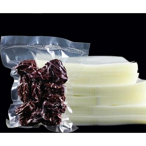 100 Pcs Vacuum Sealer Food Bags, Open Top Thick Plastic Freezer Storage Saver Bags, Clear Vacuum Pouches for Food Meat Beans