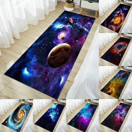 Starry Sky Pattern Door Mat Kitchen Non-slip Floor Mats Bathroom Area Rug for Bedroom Illusion Rug Carpets for Living Room