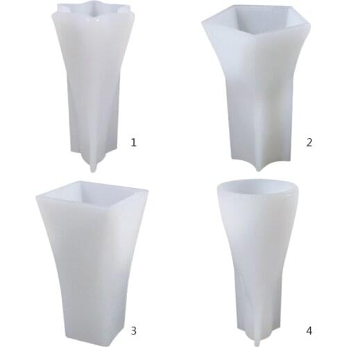 Pentagonal Cone/Circle Cone Candle Silicone Mold Diy Geometric Conical Ins Wind Aroma Candle Silicone Abrasive Tool