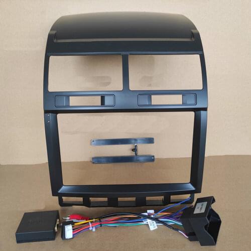 Car Fascia Navigation Fascias Dash Frame Kit For 9" Android Multimedia Player For Toua-reg 2003 2004 2005 2006 -2010