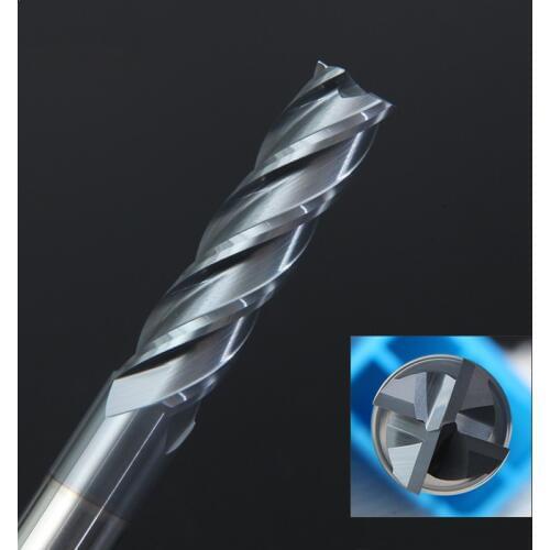 1PC Free shipping Milling Cutter Metal Cutter HRC50 4 Flute Alloy Carbide Tungsten Steel Milling Cutter End Mill 4mm 5mm 6mm 8mm