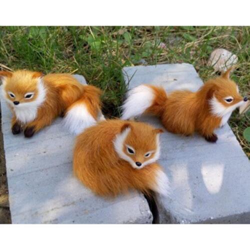 1 Pcs Simulation Animal Foxes Plush Toy Doll Photography for Children Kids Birthday Gift NSV775