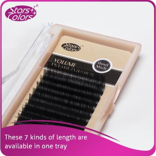 20 boxes/lot B/C/D Curl Mix Size False Volume Eyelashes individual Super Soft 0.05mm Thickness Beauty Cilia Extention
