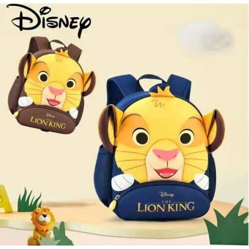 2021 Disney Lion King School Bag For Boys Kindergarten Primary School Student Shoulder Backpack Super Light Kids Chrismas Gifts