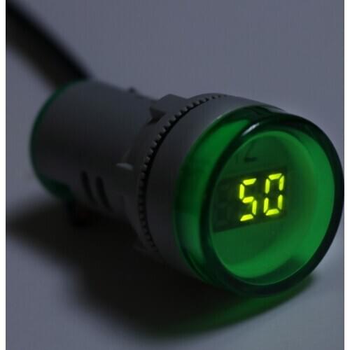 22mm Hertz AC Frequency Meter LED Digital Display Indicator Signal Lamp Lights