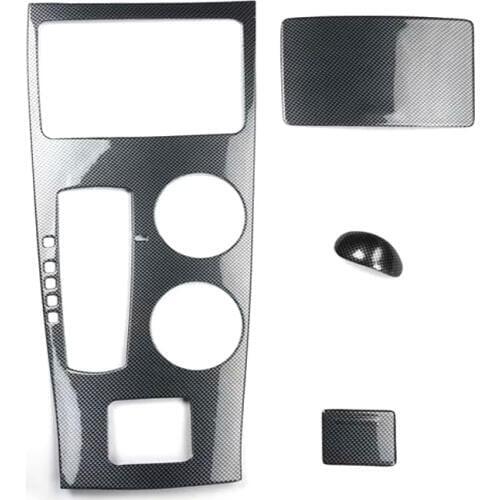 4Pcs/set Car Gear Shift Knob Head Panel Cover Frame Car Moldings Styling For Nissan Altima 2013 2014 2015 2016 2017 2018 LHD