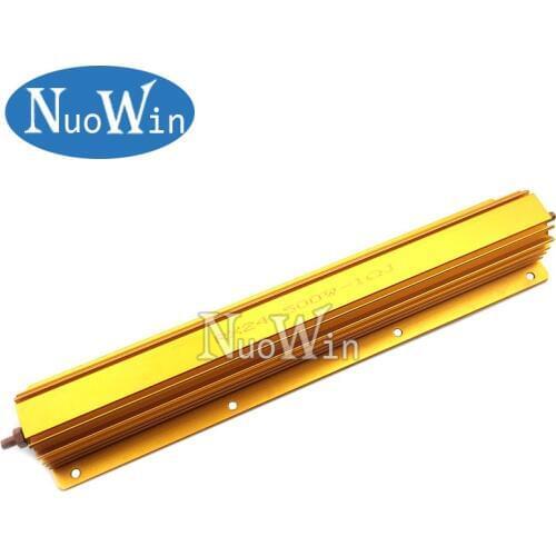 500W Aluminum Power Metal Shell Case Wirewound Resistor 0.1R ~ 500R 0.1 0.5 1 2 4 5 8 10 50 100 500 ohm