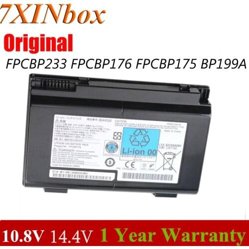 7XINbox 10.8V 56Wh Original FPCBP175 Laptop Battery For Fujitsu LifeBook E8410 E8420 N7010 A6210 A6220 A1220 AH550 NH570