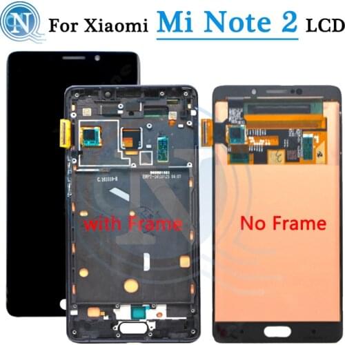 AMOLED 5.7"For Xiaomi Mi Note 2 LCD with frame Touch Screen Digitizer Replacement For Xiaomi Note 2 Note2 2015213 LCD Display