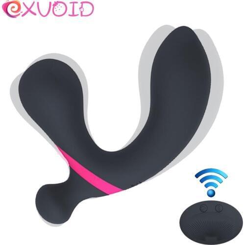 EXVOID Anal Vibrator Prostate Massage Orgasm Remote Control Butt Plug Silicone Anal Sex Toys for Women Adult Products Sex Shop